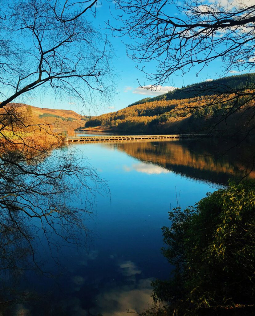 lake and dam landscape